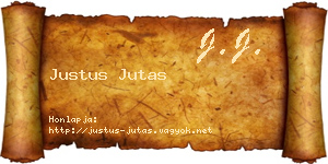 Justus Jutas névjegykártya